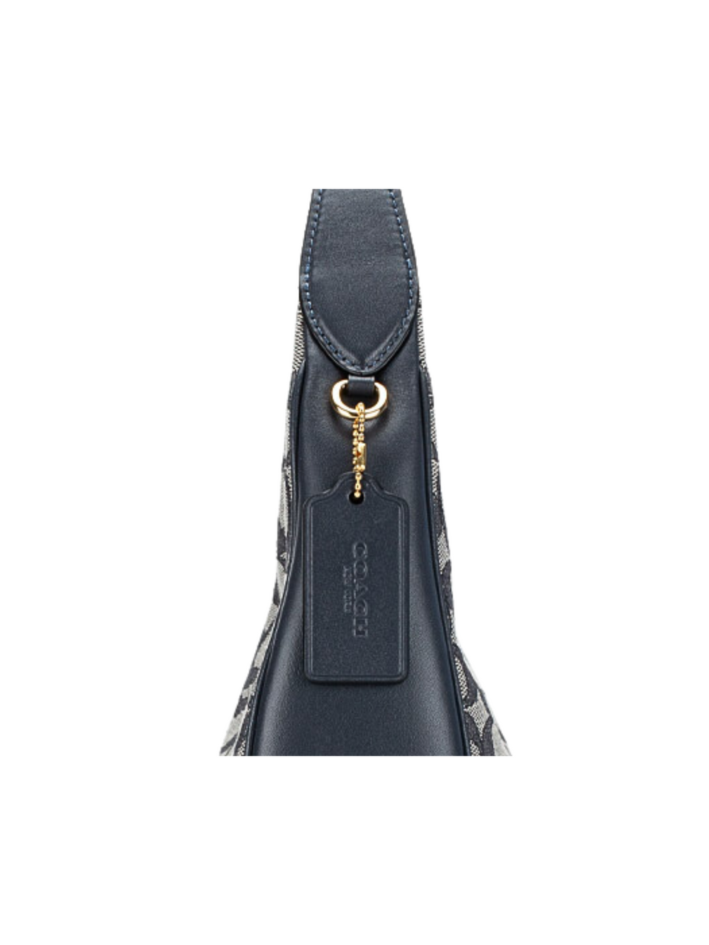gambar-detail-Coach-Carmen-Shoulder-Bag-In-Signature-Jacquard-Navy