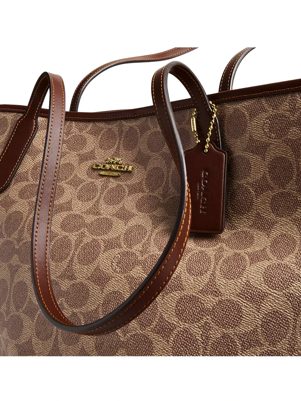 gambar-detail-Coach-City-Tote-Bag-In-Signature-Canvas-Tan-Brown