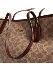 gambar-detail-Coach-City-Tote-Bag-In-Signature-Canvas-Tan-Brown