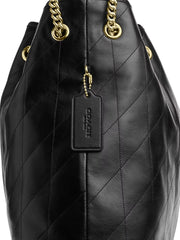 gambar-detail-Coach-Evelyn-Large-Shoulder-Bag-With-Quilting-Black