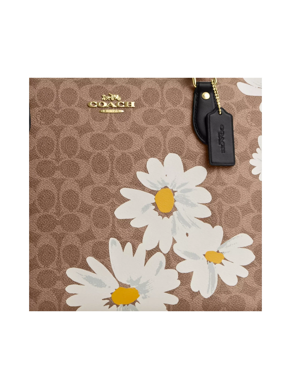 gambar-detail-Coach-Gallery-Tote-Bag-In-Signature-Canvas-With-Floral-Print-Tan-Multi