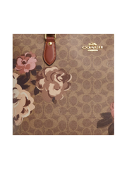gambar-detail-Coach-Gallery-Tote-Bag-In-Signature-Canvas-With-Rose-Print-Gold-Tan-Multi