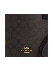gambar-detail-Coach-Hanna-Bucket-Bag-In-Signature-Canvas-Walnut-Black