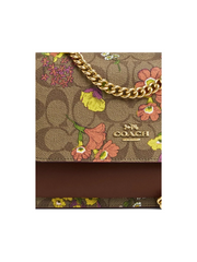 gambar-detail-Coach-Klare-Crossbody-Bag-In-Signature-Canvas-With-Floral-Print-Khaki-Multi