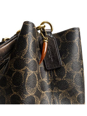 gambar-detail-Coach-Rowan-Bucket-Bag-In-Loved-Signature-Canvas-With-Charms-Brown
