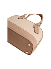 gambar-detail-Coach-Sabrina-Satchel-Bag-In-Colorblock-Ivory-Taupe
