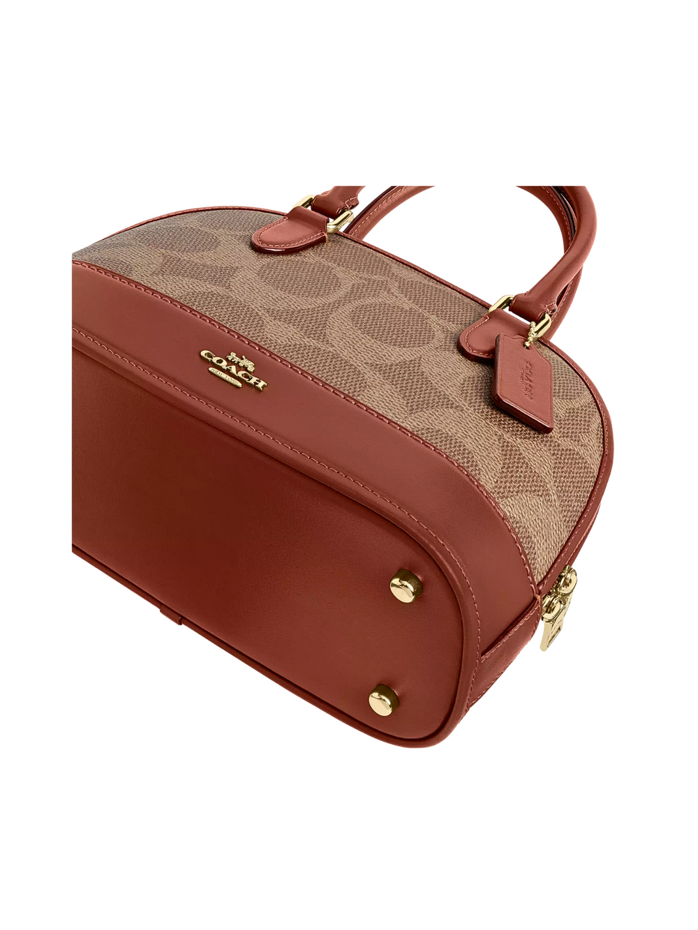 gambar-detail-Coach-Sabrina-Satchel-Bag-In-Signature-Canvas-Tan-Caramel