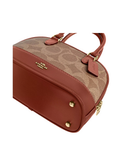 gambar-detail-Coach-Sabrina-Satchel-Bag-In-Signature-Canvas-Tan-Caramel