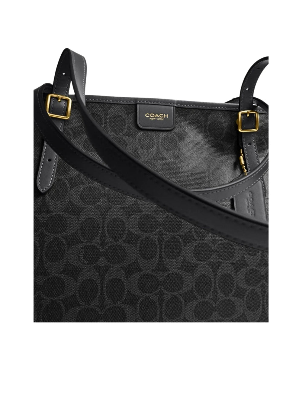 gambar-detail-Coach-Taxi-Tote-Bag-In-Signature-Canvas-Black