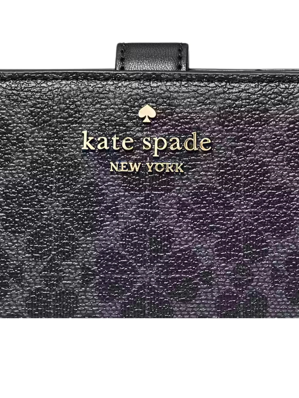 gambar-detail-Kate-Spade-Flower-Medium-Compact-Bifold-Wallet-Black