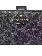 gambar-detail-Kate-Spade-Flower-Medium-Compact-Bifold-Wallet-Black
