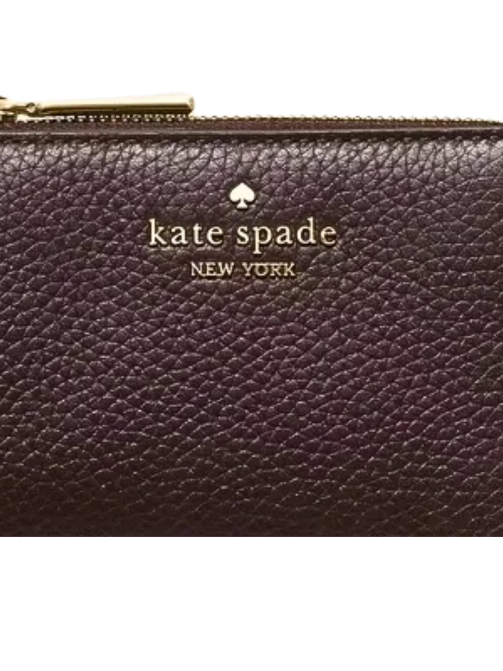 gambar-detail-Kate-Spade-Lena-Pebbled-Leather-Small-L-Zip-Wallet-Hot-Fudge