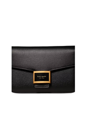 gambar-detail-Kate_Spade-Katy-Textured-Leather-Flap-Chain-Crossbody-Bag-Black