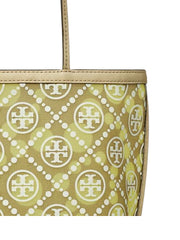 gambar-detail-Tory-Burch-T-Monogram-Mesh-Dot-Tote-Bag-Neutral-Honeydew
