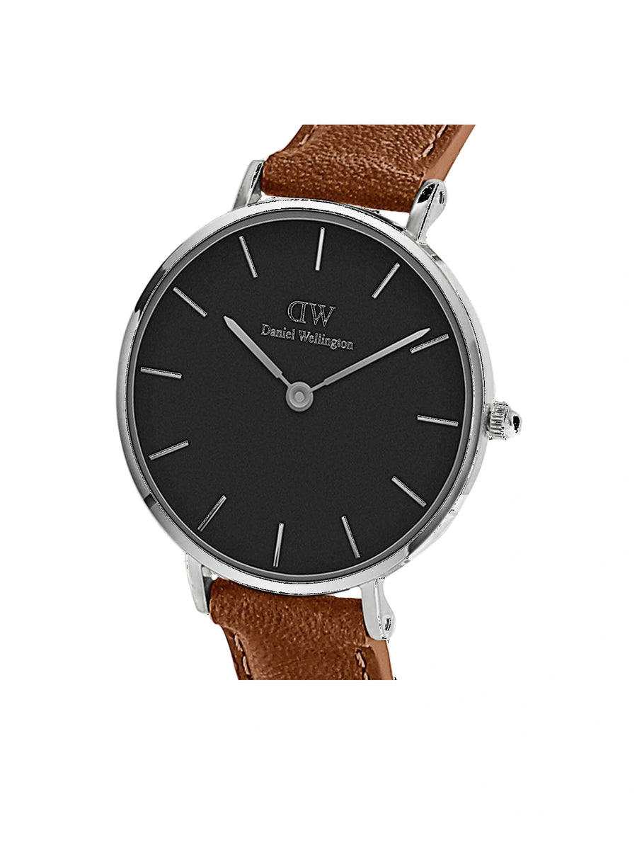 Daniel Wellington Petite Durham 32mm Watch Leather Strap Brown Balilene