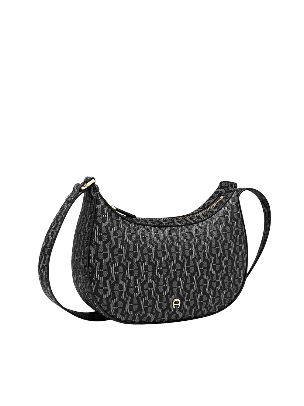 gambar-samping-Aigner-Leah-Icon-Shoulder-Bag-XS-Black
