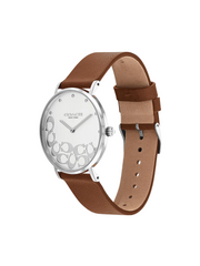 gambar-samping-Coach-14503803-Perry-Brown-Leather-Silver-White-Dial-Women-s-Watch