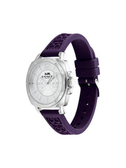gambar-samping-Coach-Boyfriend-Purple-Silicone-Rubber-Strap-Watch