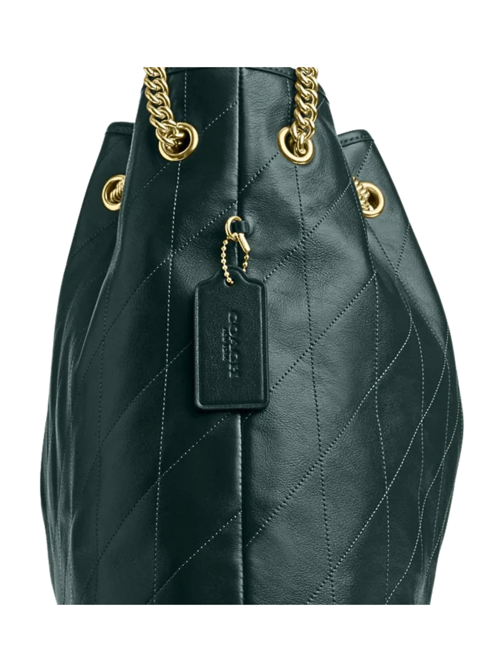 gambar-samping-Coach-Evelyn-Large-Shoulder-Bag-With-Quilting-Dark-Teal