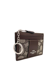 gambar-samping-Coach-Mini-Skinny-ID-Wallet-Signature-Jacquard-Oak-Maple