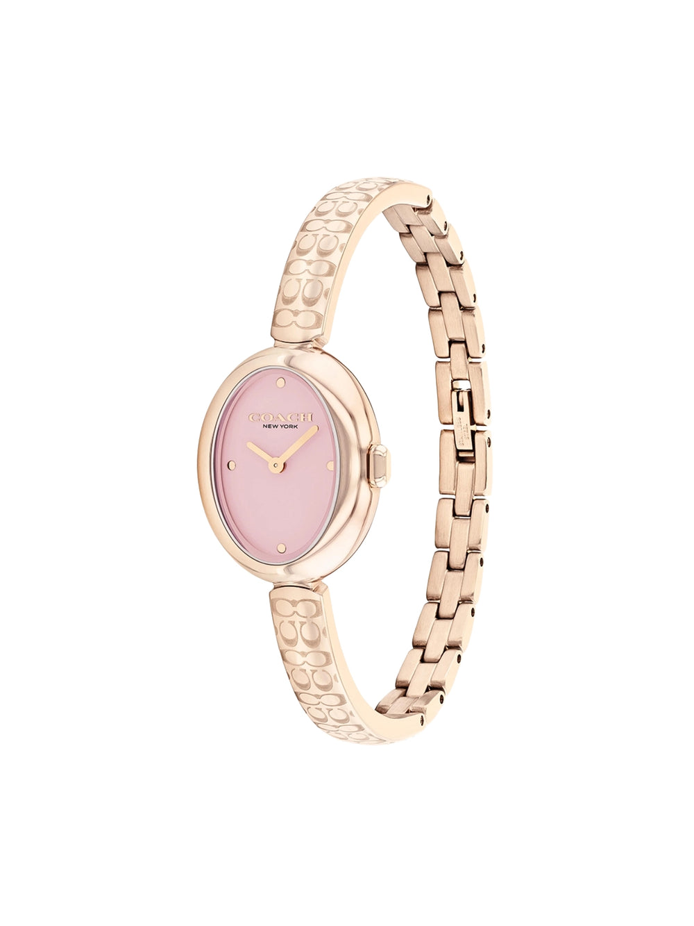 gambar-samping-Coach-Sammy-Pink-Dial-In-Signature-Strap-Rose-Gold-Stainless-Steel-Watch