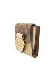 gambar-samping-Coach-Small-Morgan-Wallet-In-Blocked-Signature-Canvas-Light-Khaki-Ivory-Multi