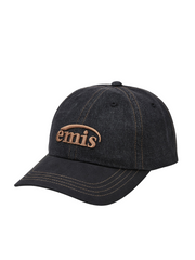 gambar-samping-Emis-Washed-Denim-Ball-Cap-GrayBlack