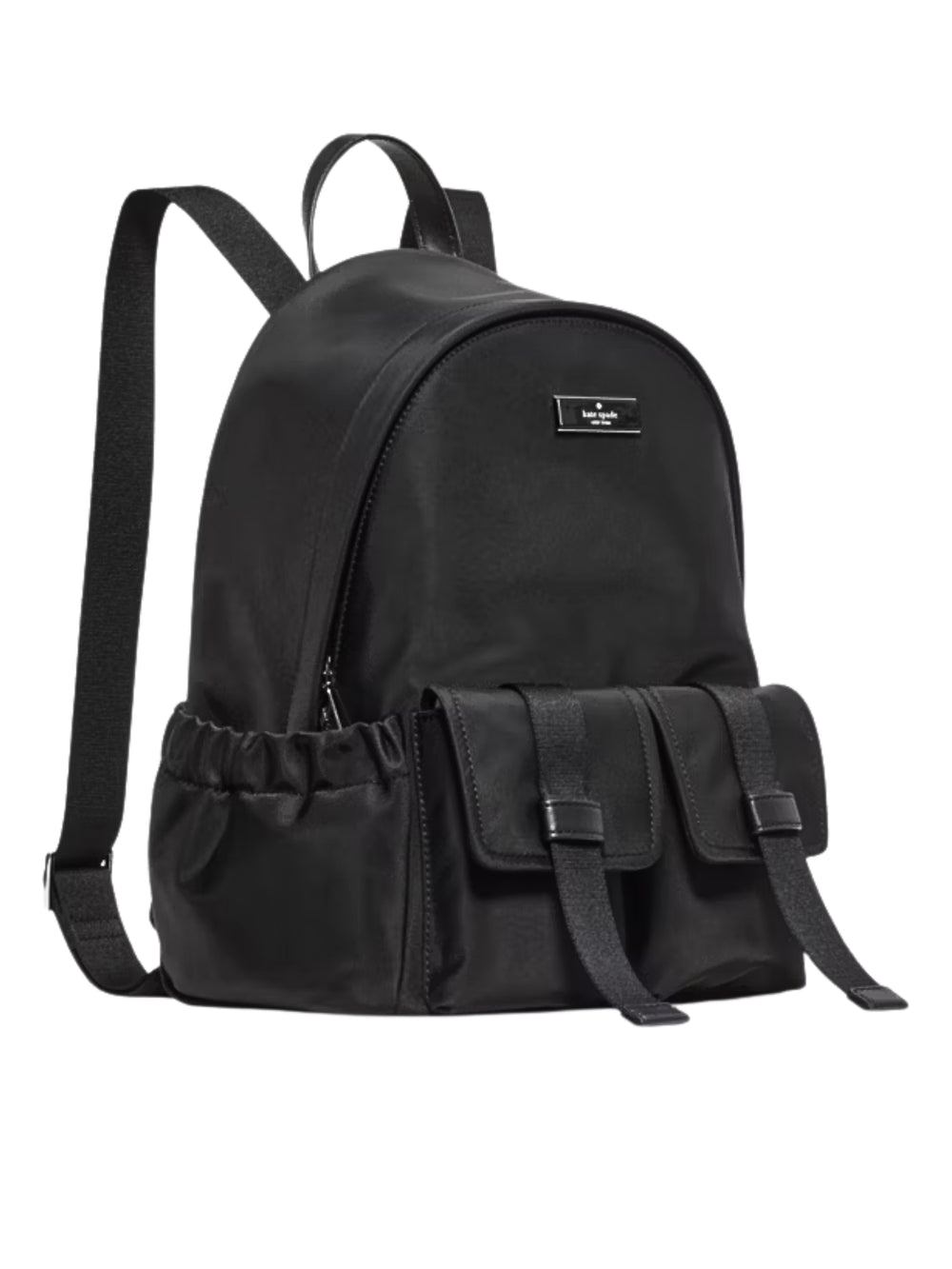 gambar-samping-Kate-Spade-Carter-Nylon-Cargo-Backpack-Black