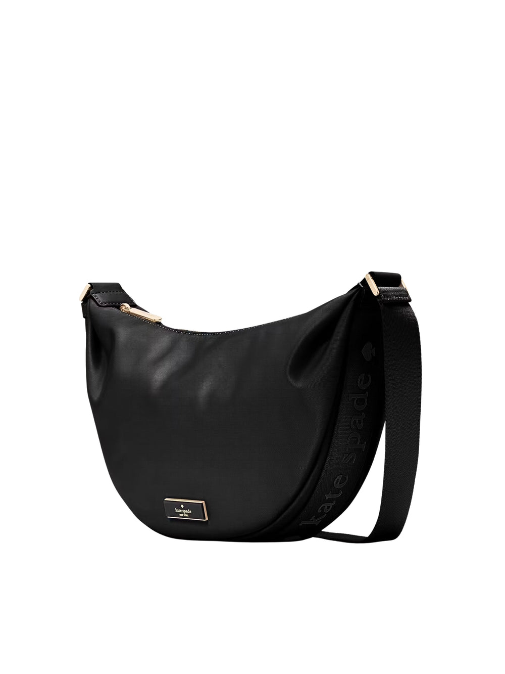 gambar-samping-Kate-Spade-Carter-Nylon-Medium-Sling-Bag-Black