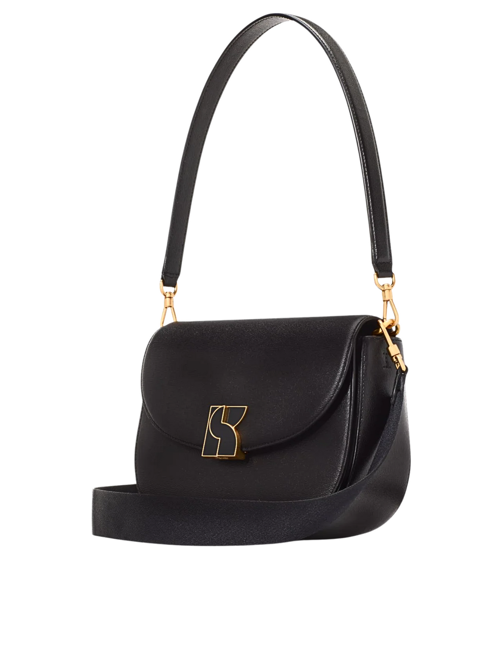 gambar-samping-Kate-Spade-Dakota-Medium-Saddle-Bag-Black