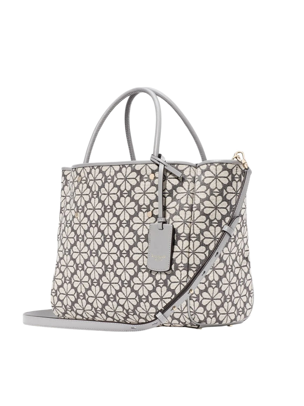 gambar-samping-Kate-Spade-Flower-Jacquard-Medium-Everything-Tote-Bag-Grey-Multi