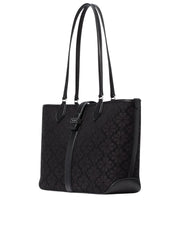 gambar-samping-Kate-Spade-Flower-Jacquard-Medium-Open-Tote-Black-Multi