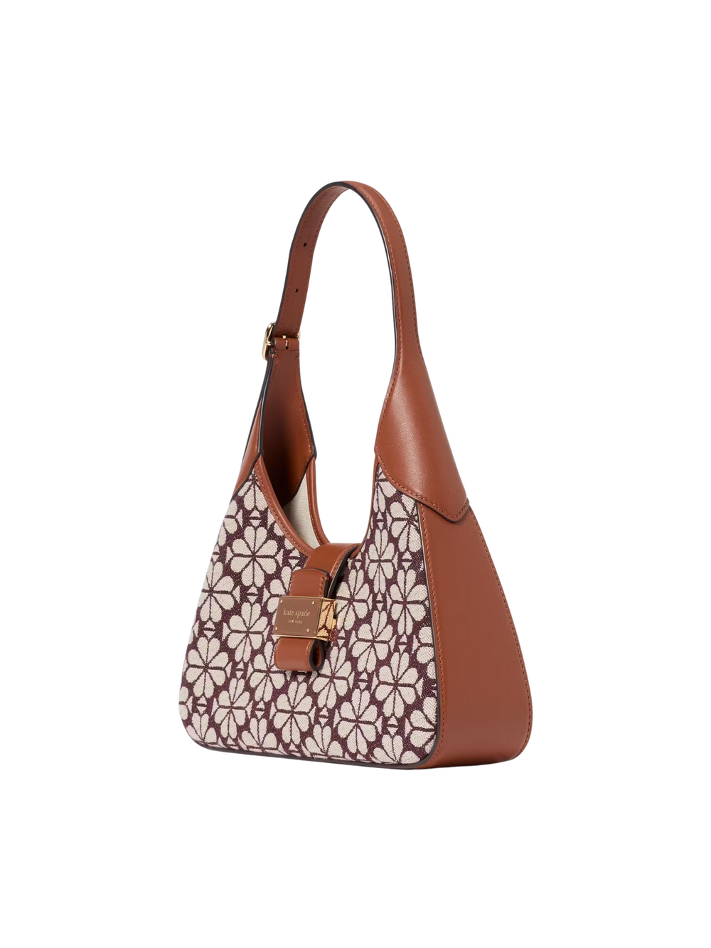 gambar-samping-Kate-Spade-Flower-Jacquard-Nouveau-Small-Shoulder-Bag-Burgundy-Multi