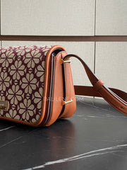 gambar-samping-Kate-Spade-Flower-Jacquard-Small-Flap-Crossbody-Burgundy-Multi-balilene
