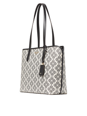 gambar-samping-Kate-Spade-Flower-PVC-Tote-Black