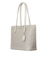 gambar-samping-Kate-Spade-Flower-PVC-Tote-Dark-BeigeWEBP