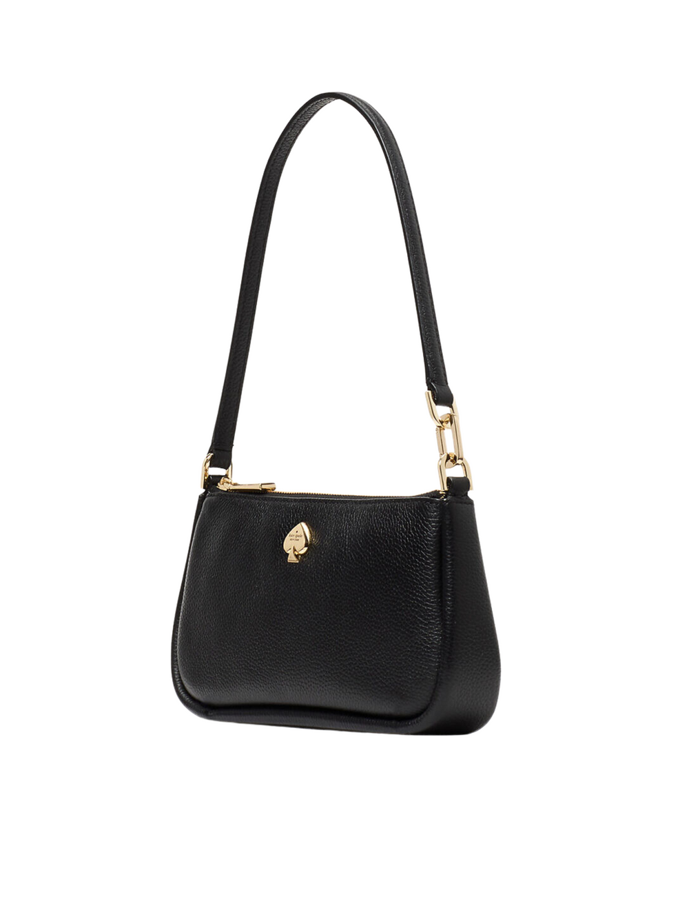 gambar-samping-Kate-Spade-Kayla-Pebbled-Leather-Convertible-Wristlet-Black