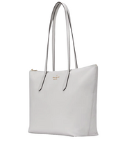gambar-samping-Kate-Spade-Kitt-Medium-Nylon-Tote-Platinum-Grey