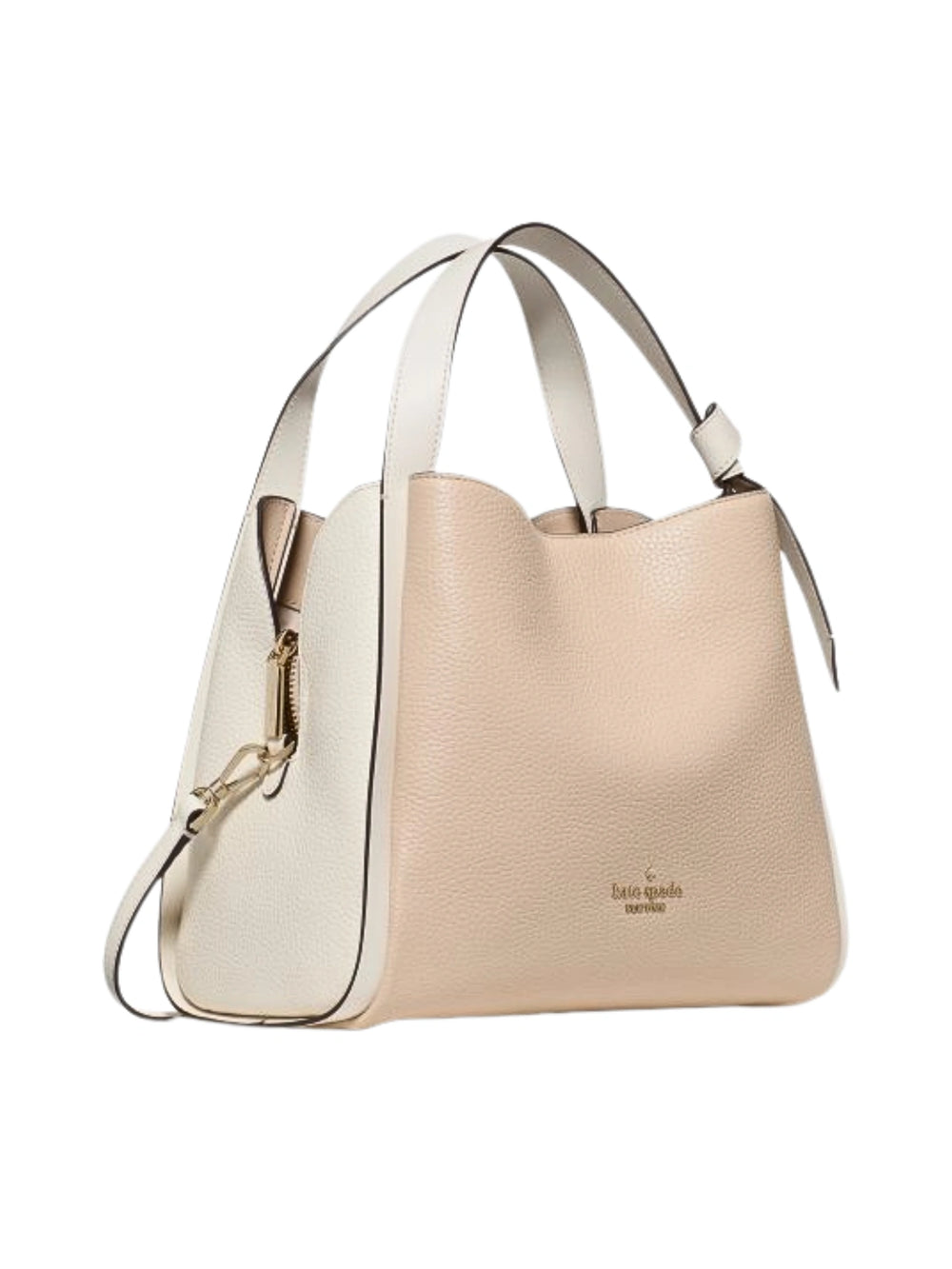 gambar-samping-Kate-Spade-Knott-Carryall-Colorblocked-Medium-Crossbody-Bag-Light-Cream-Multi