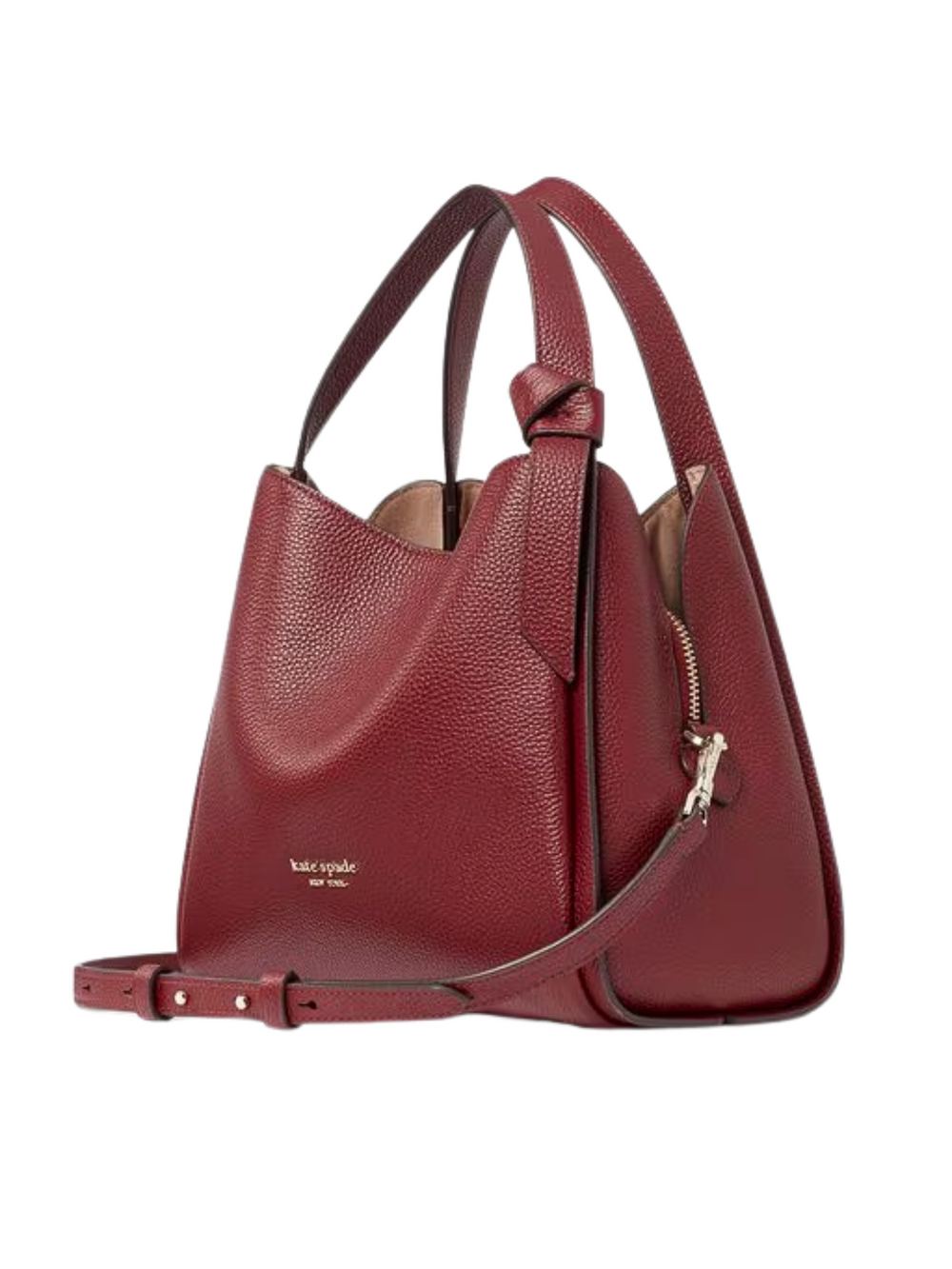gambar-samping-Kate-Spade-Knott-Medium-Crossbody-Tote-Bag-Cordovan