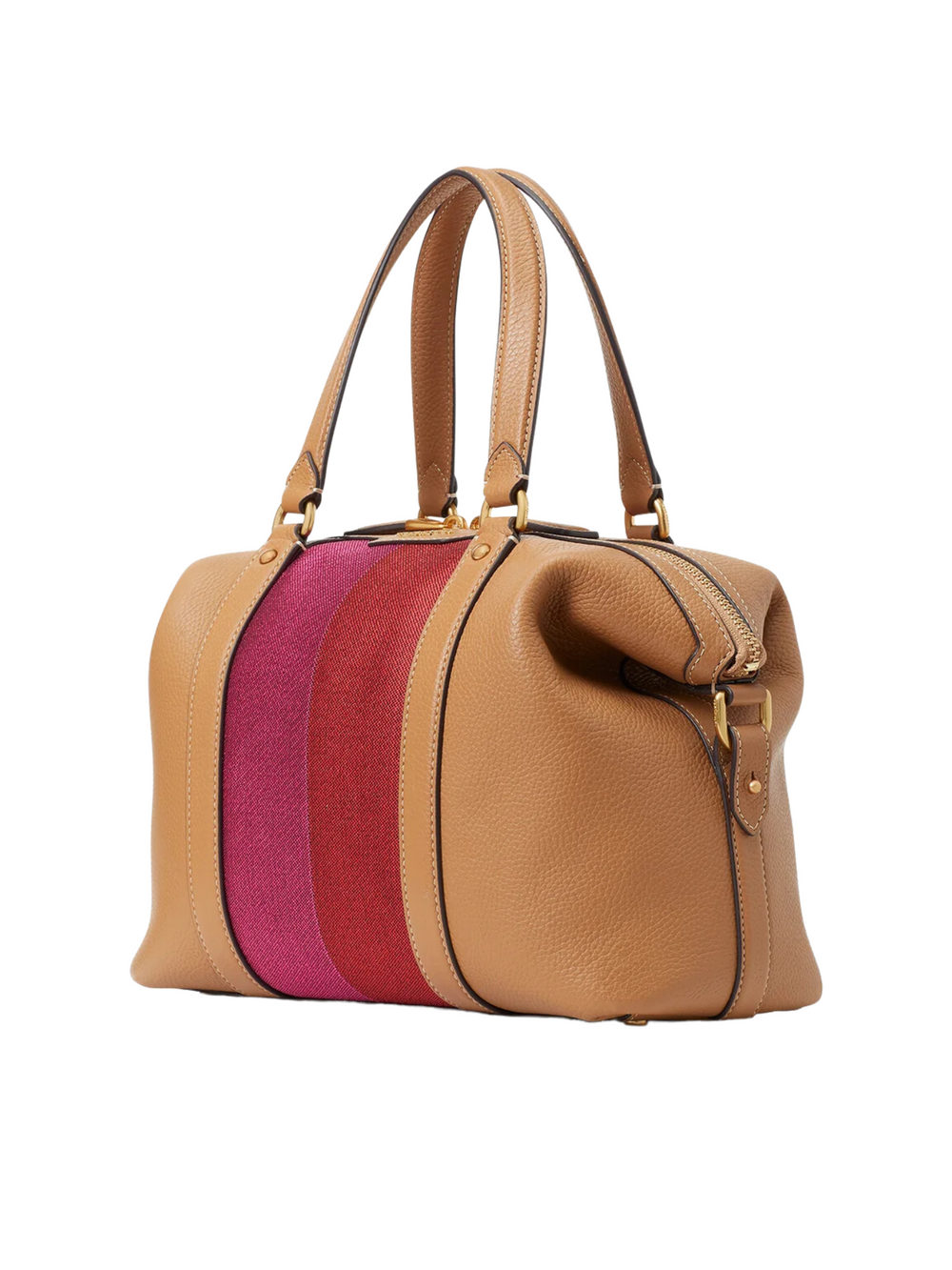 gambar-samping-Kate-Spade-Racing-Stripe-Faye-Medium-Satchel-Bungalow-Multi