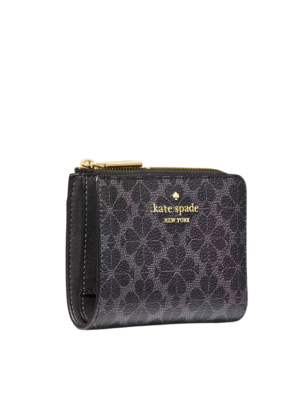 gambar-samping-Kate-Spade-Signature-Spade-Flower-Small-L-Zip-Wallet-Black