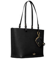 gambar-samping-Kate-Spade-Tessa-Tote-Bag-With-Charm-Black