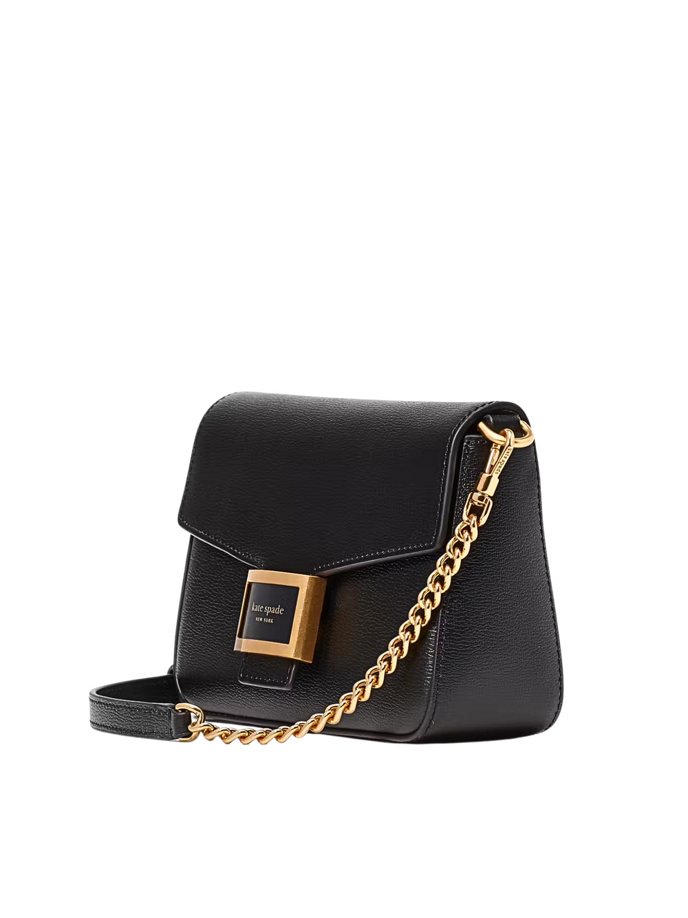 gambar-samping-Kate_Spade-Katy-Textured-Leather-Flap-Chain-Crossbody-Bag-Black