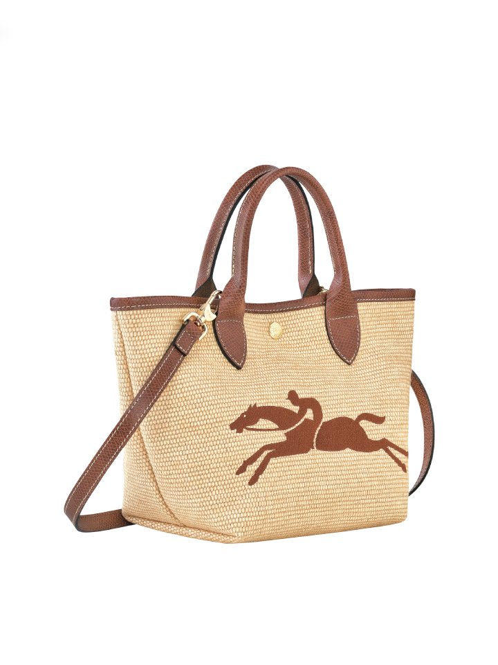 トートバッグ Longchamp Small Basket Bag Longchamp Le Panier Pliage Small Basket Bag Brown – Balilene
