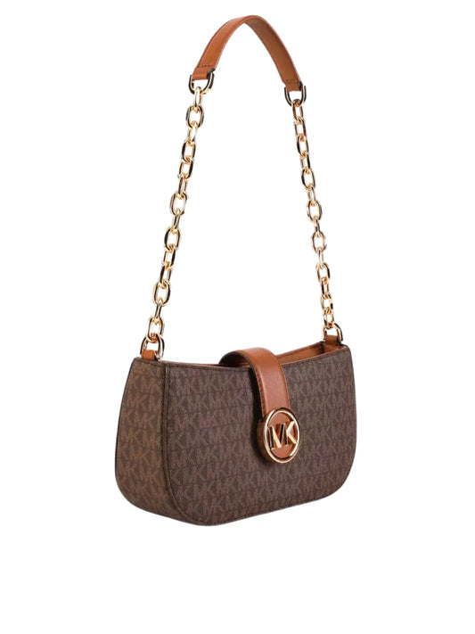 gambar-samping-Michael-Kors-Carmen-Small-Bag-Pouchette-Brown