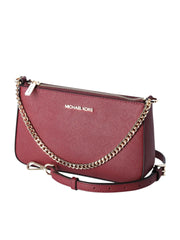 gambar-samping-Michael-Kors-Jet-Set-Medium-Saffiano-Leather-Crossbody-Bag-Dark-Cherry