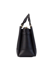 gambar-samping-Michael-Kors-Reed-Small-Two-Tone-Pebbled-Leather-Belted-Satchel-Bag-BlackWEBP