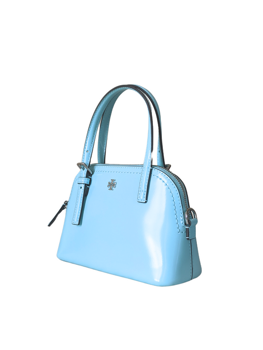 gambar-samping-Tory-Burch-Emerson-Patent-Dome-Satchel-Light-Celeste