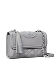 Tory Burch Fleming Soft Grain Small Convertible Shoulder Bag Slate